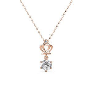 Certified 1ct. t.w. Diamond Crown Necklace